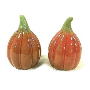 Pumpkin Salt and Pepper Shakers Fall Decor